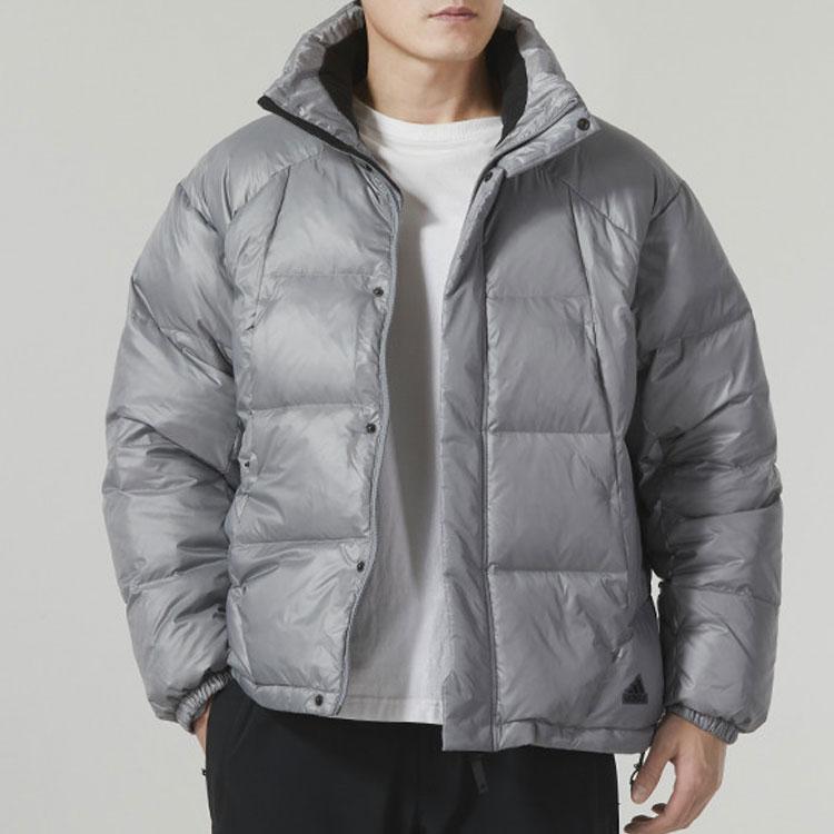 Adidas Climawarm Tech Print 600-fill Down Jacket Men Outerwear Gray IL8928