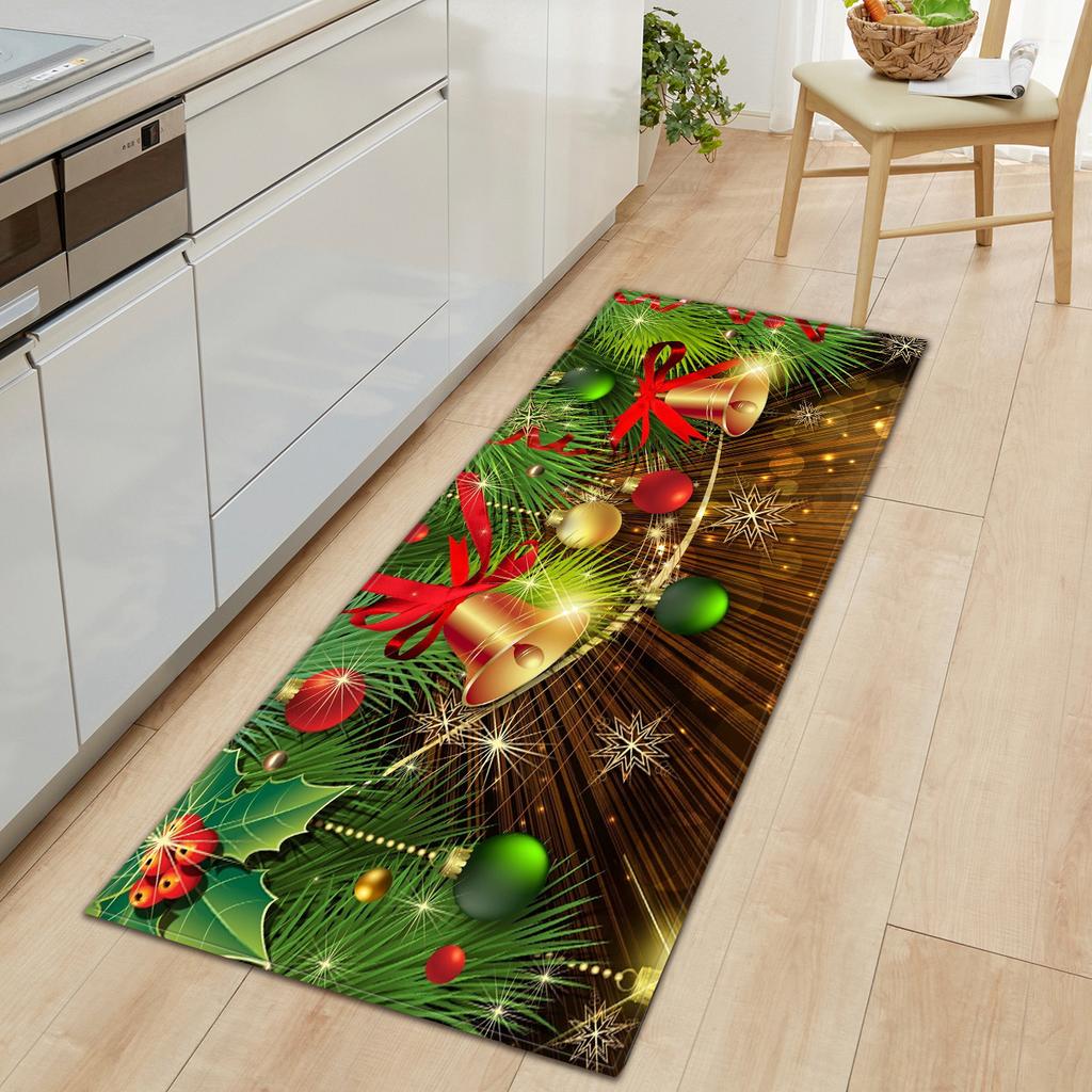 Christmas Kitchen Sand Carpet Doormat Long Floor Mat