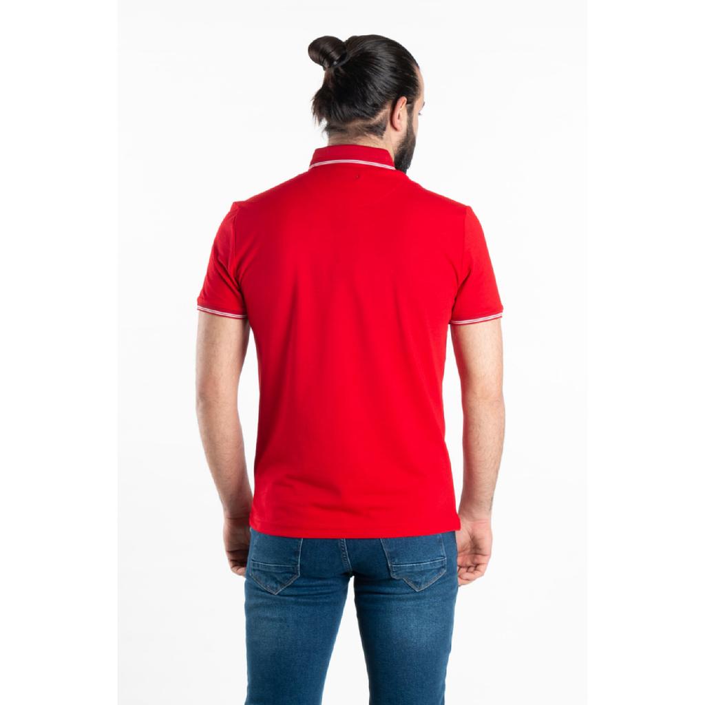 Męska koszulka polo w kolorze czerwonym