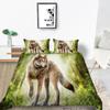 Sada ložního prádla 3D Wolf Print Povlečení Povlak a povlak na polštář Sada ložního prádla AU/EU/US Domácí dekorace v plné velikosti