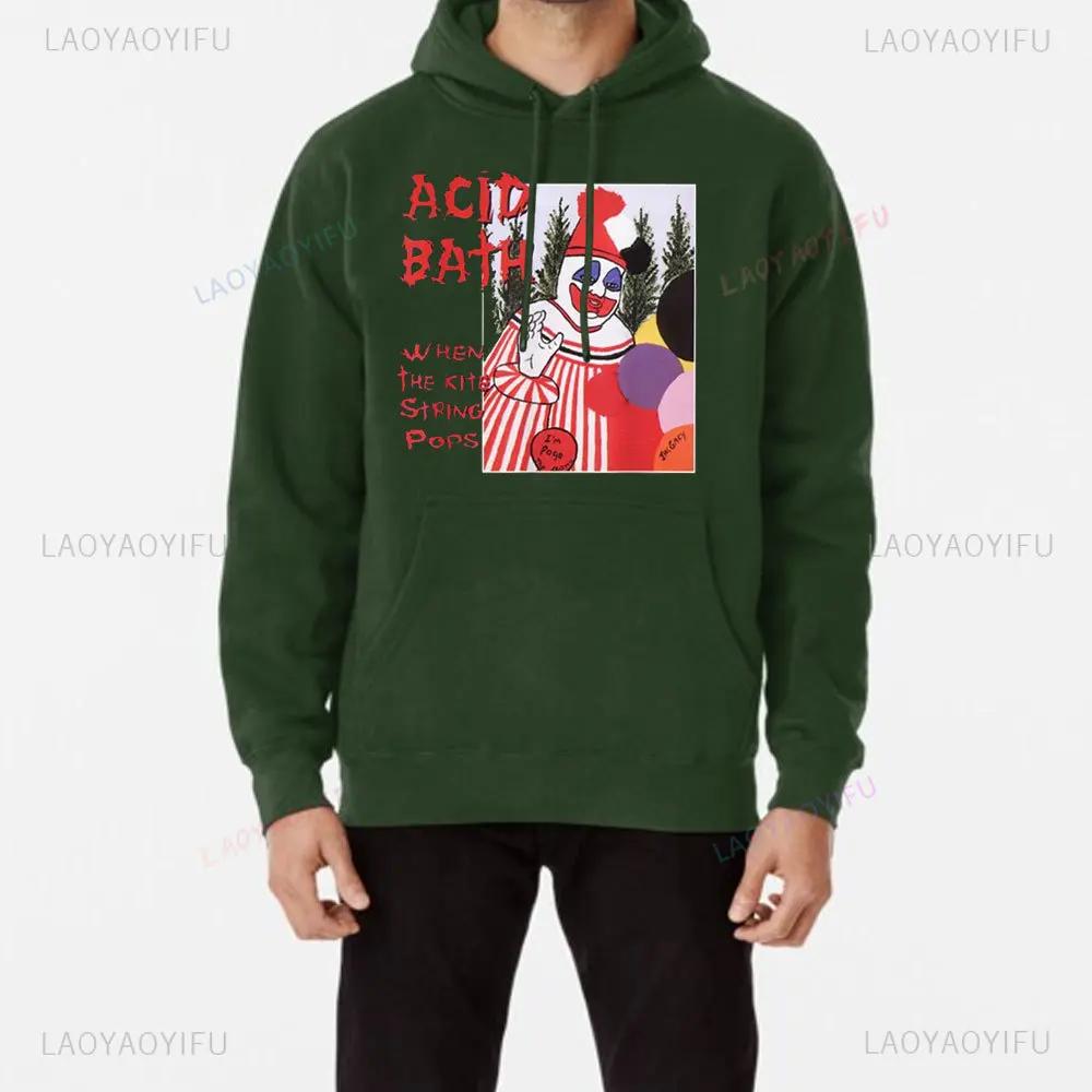 Acid Bath Hoodie Men Gifts Sweatshirts Men's Clothing Sudadera Hombre Winter Long Sleeve Pullover Vintage Classics Streetwear