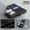 For Samsung Galaxy S25+ Case Card Slot Kickstand Leather+TPU Reinforced Corner Phone Cover