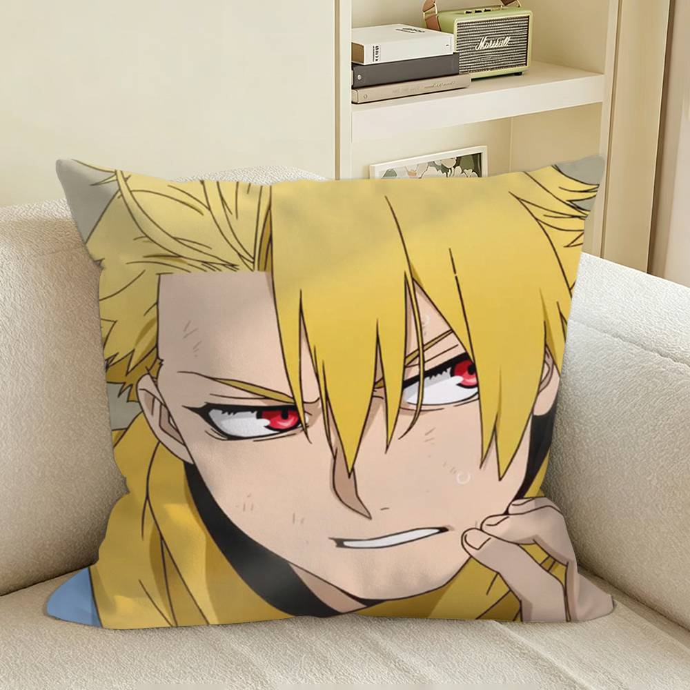 Yuru Anime Yomi no Tsugai Square Sofa Pillow Cover Solid Color Living Room Home Decor Cushion Case