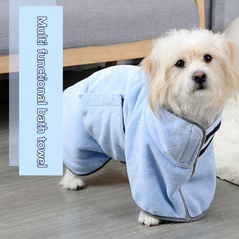 Soft Pet Bath Towels Quick-drying Dog Towel Cute Pet Pajamas for Small Large Dog