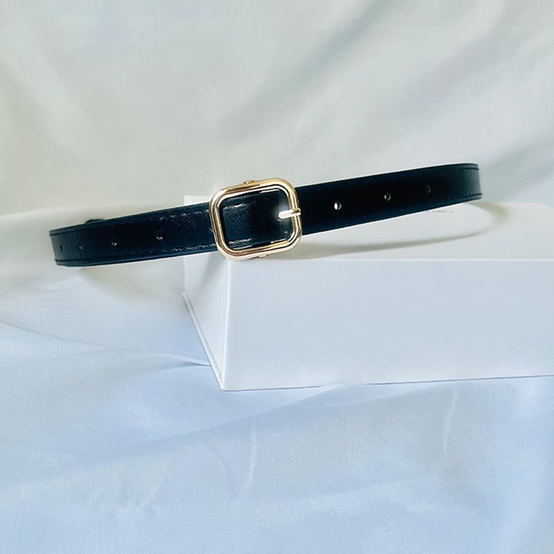 Womens Slim Stylish Alloy Buckle Belt Timeless Retro Fashion Ideal For Casual Wear