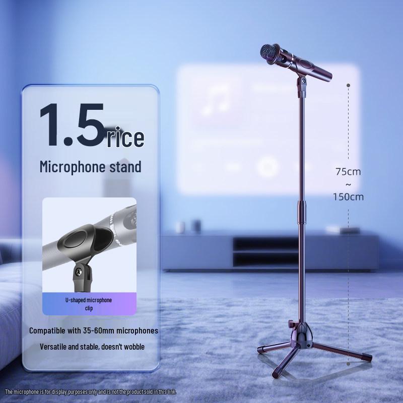 Professional Floor-standing Phone & Tablet Stand with Microphone Holder for Live Broadcasts and Streaming