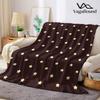 Einheitliches Sternengitter Flanelldecke Warm Weich Halloween Weihnachten Sofa Warm Gemütlich Dekoratives Dekor Geschenk für Alle Jahreszeiten