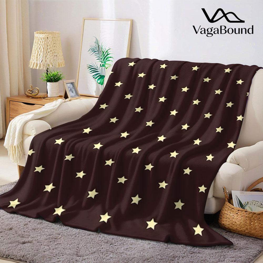 Einheitliches Sternengitter Flanelldecke Warm Weich Halloween Weihnachten Sofa Warm Gemütlich Dekoratives Dekor Geschenk für Alle Jahreszeiten