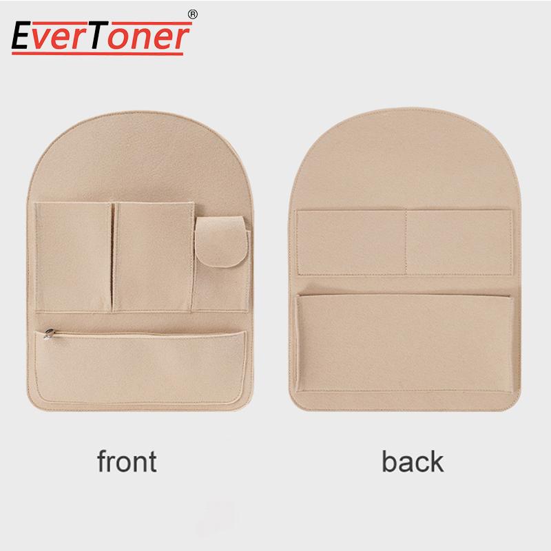 

EverToner For Backpack Felt Organizer Insert Bag Makeup Bag Organizer Board Travel Backpack School Bags Inner Bag S бежевий