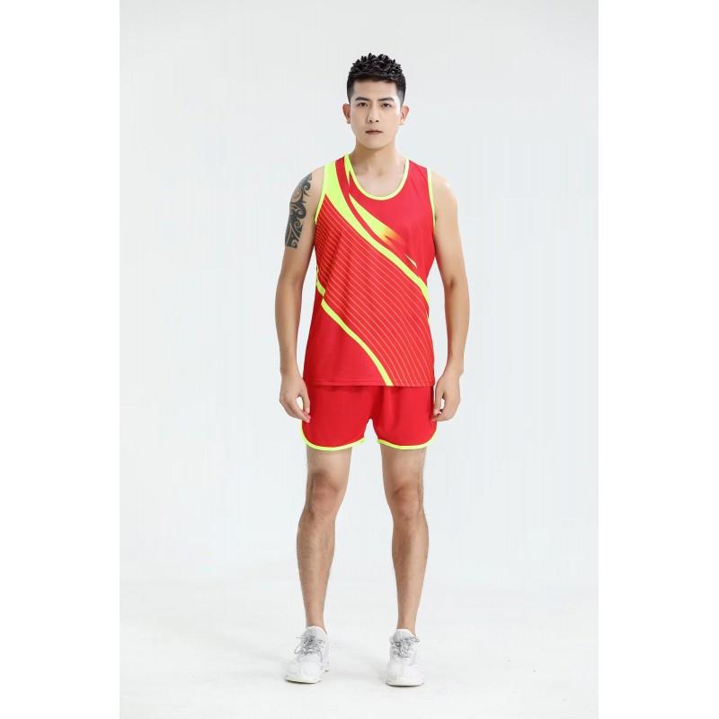 Track Field Training Suit Kids Adults Breathable Running Sportswear Competitions