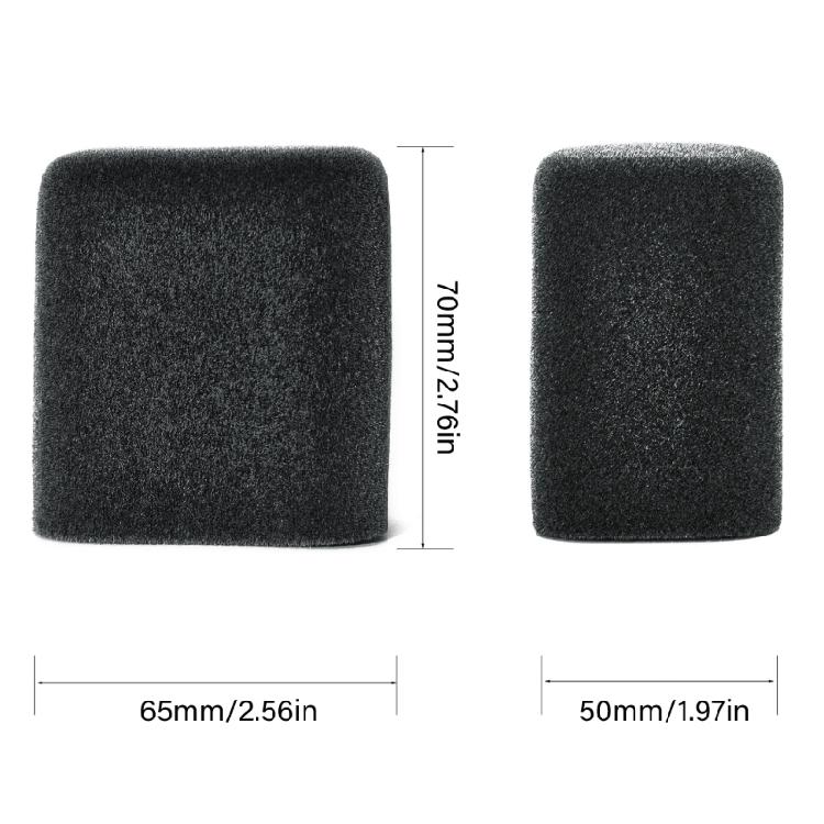 Noise Reducing Sponges Cover for AmpliGame AM8 Microphones for Comfort and Clear Sound Output Performances