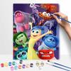Disney Inside Out 2 oil paint by numbers painting kit handmade diy home decor gifts wall art canvas painting for living room decor