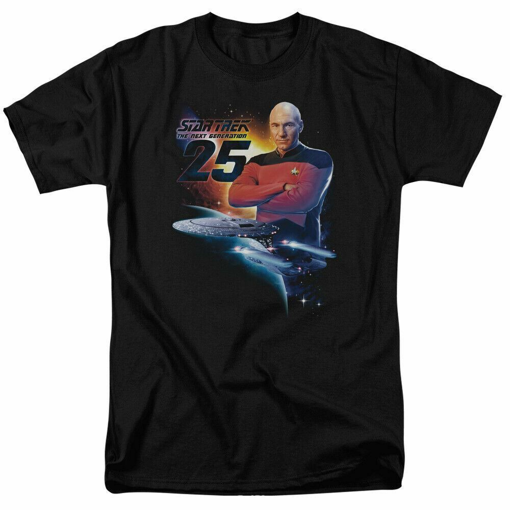 

26 Star Trek TNG 25 T Shirt Licensed Sci-Fi TV Classic Adult Tee New Black Unisex T-Shirt M