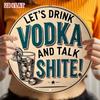 Vintage Metal Wall Sign Vodka Bar Decor for Garage
