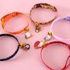 Adjustable Pet Collar With Polka Dot Cute Animal Charm Bell Cotton Cats Dogs Rabbits Bears