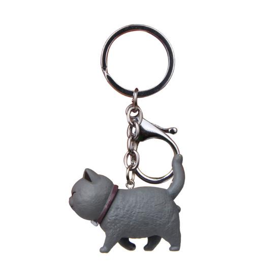 Ciondolo per borsa portachiavi portachiavi giocattolo appeso modello gatto paffuto di cartone animato