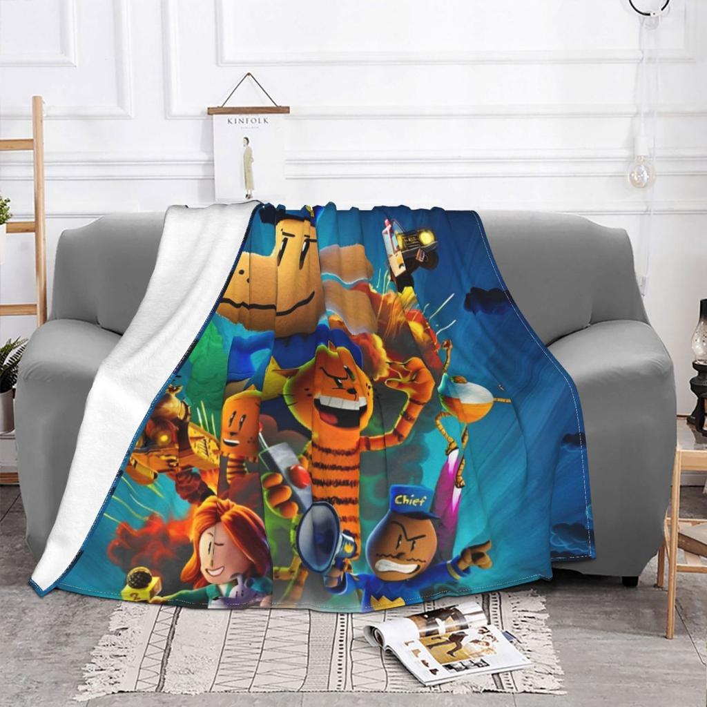 Dog Man Dogman Movie Comic Fleece Blanket Cartoon Animals Funny Throw Blankets for Home 200x150cm Plush Thin Quilt