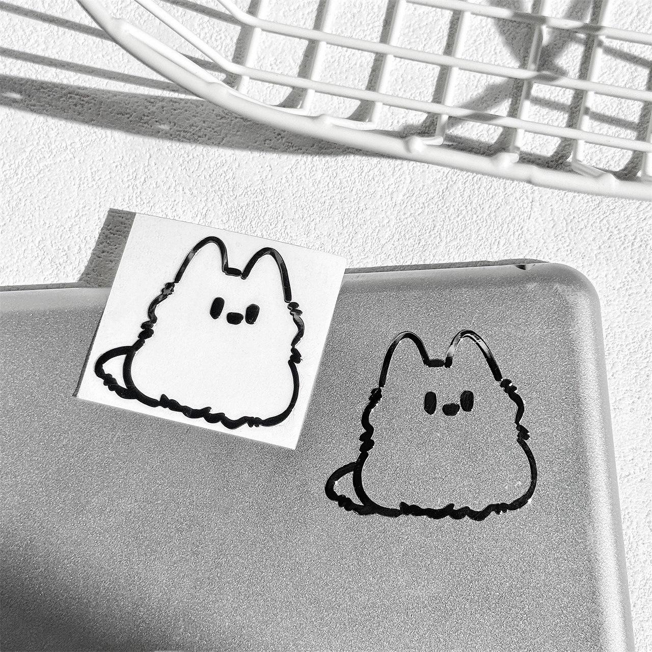 

2 шт. Новые 3D металлические наклейки водонепроницаемые наклейки котята Тоторо дизайн для телефона ноутбука планшета наушников украшения креативное искусство