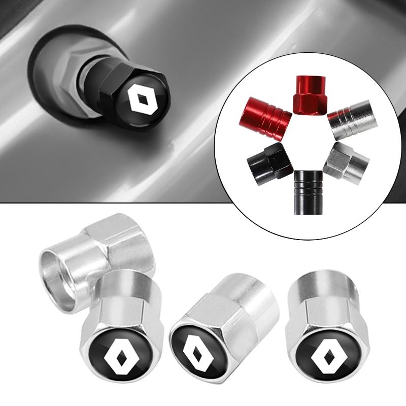 Interior Stickers 4Pcs/8Pcs Alloy Car Tire Valve Stem Air Caps Anti-Theft Airtight Cover For Renault Megane 2 3 4 Twingo Clio Ta