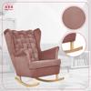 Fotel uszak Carol bujany skandynawski Family Meble brudny różowy
