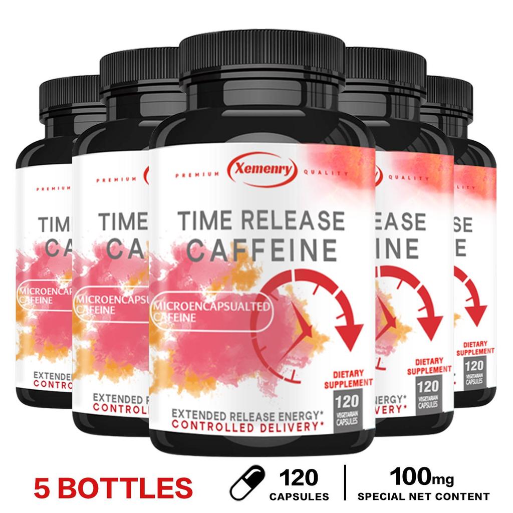 Caffeine Extract Capsules, Easily Absorbed, Dietary Supplement, High Purity, Suitable for Both Men and Women.