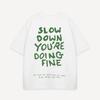 Text Print Crew Neck Tshirt Unisex Unisex Short Sleeve Cotton Loose Inspirational Casual Daily Street Tees