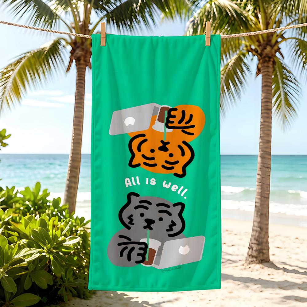 Tier T-Tiger Handtuch Fünf-Sterne-Hotelqualität Umweltfreundlich Ultraweich Dicke Handtücher & Strandtücher Fitnessstudio Dusche