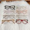 Ultra Light TR90 Frame Eyeglasses for Women Anti Blue Light Glasses Fashion Printed Cat Eye Reading Glasses Compute Goggles