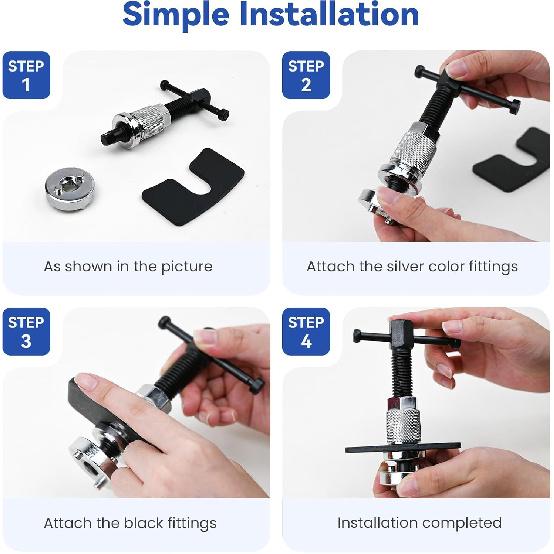 Car Brake Piston Wind Back Tool, Disc Brake Caliper Piston Rewind Tool, Auto Rear Brake Pad Wind Back Tool, Brake Caliper Wind Back Tool For