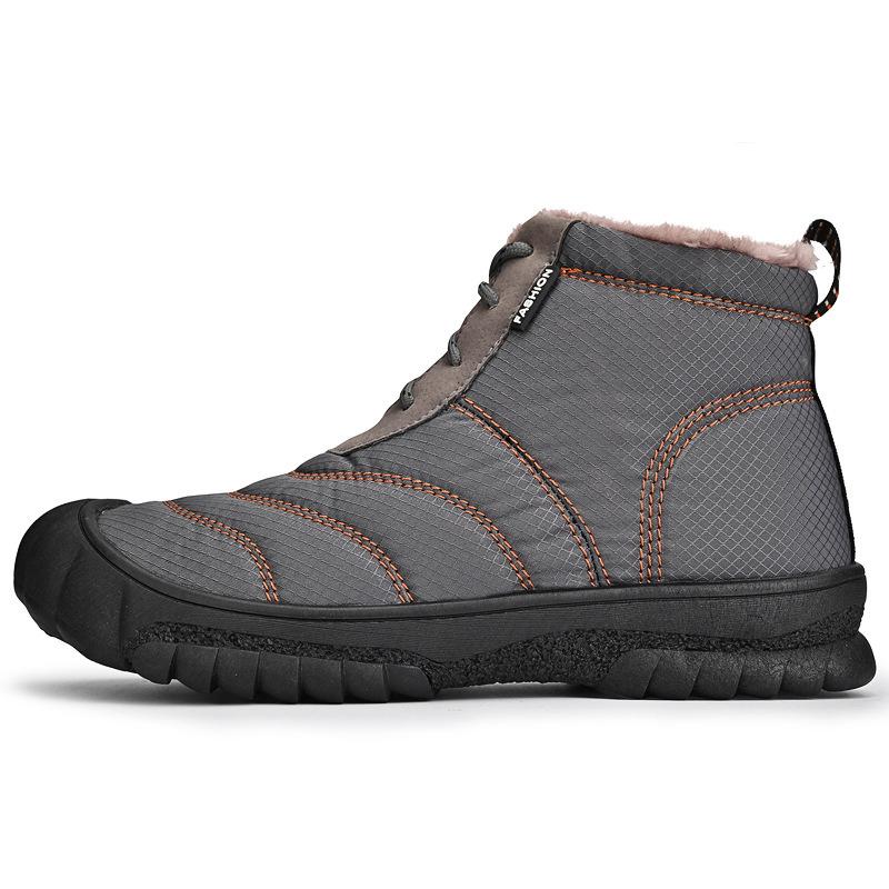 

Winter high-top cotton shoes men s northeast snow boots velvet thermal shoes cotton boots 46