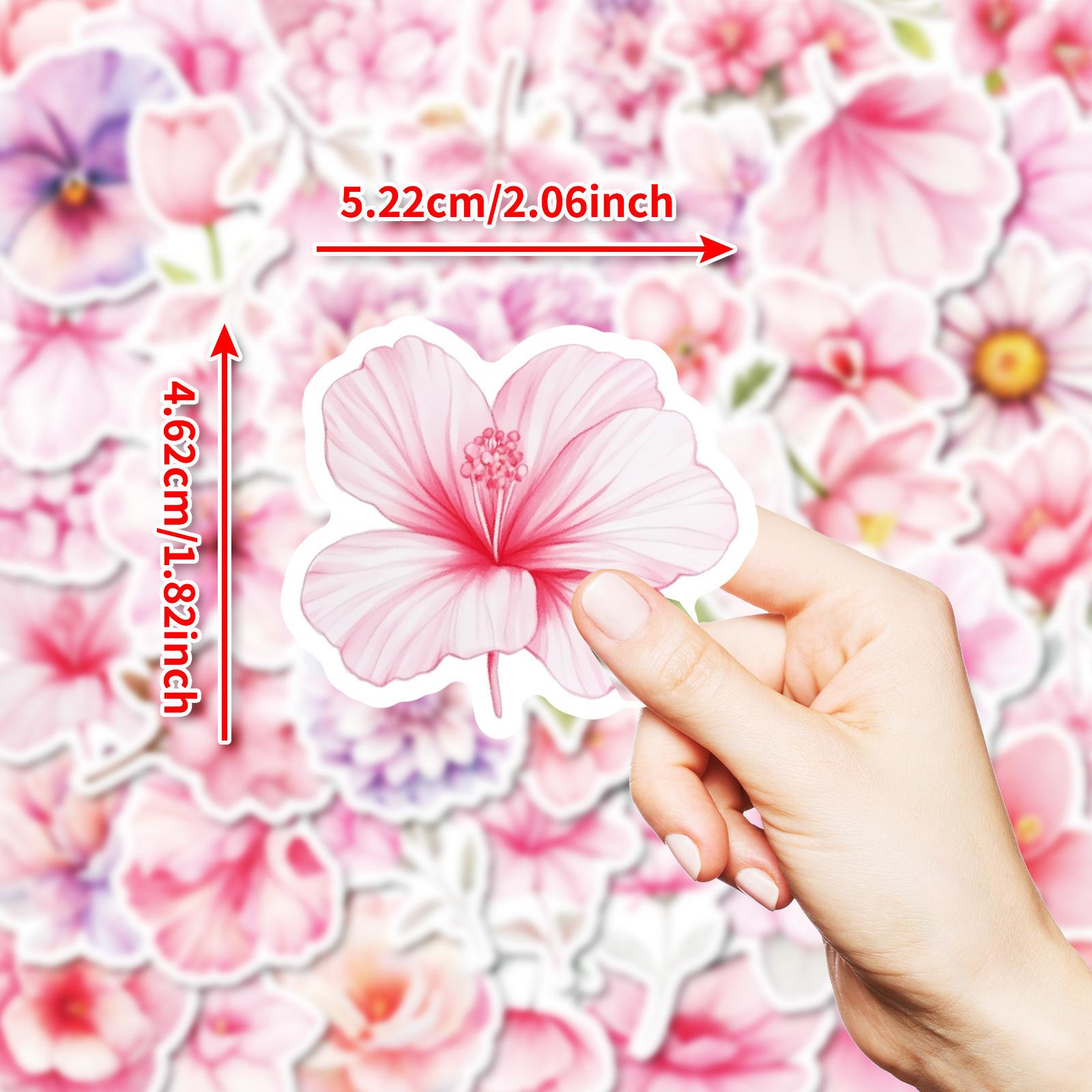 

Новый стиль 50 красивых цветущих розовых цветов граффити наклейки декоративные наклейки для блокнота, ежедневника