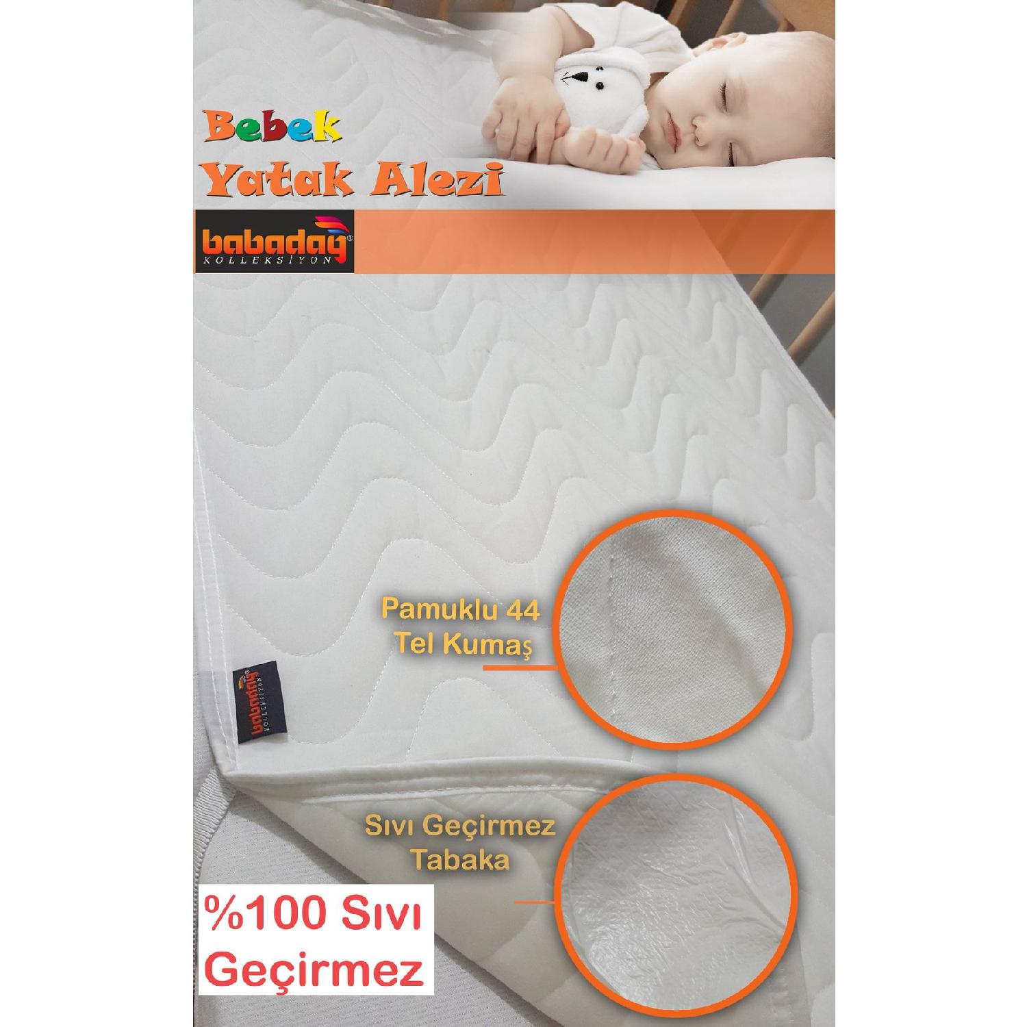 

100% водонепроникний матрац матрац із кутовою еластичною люлькою для дитячого ліжка 50 x 100 білий