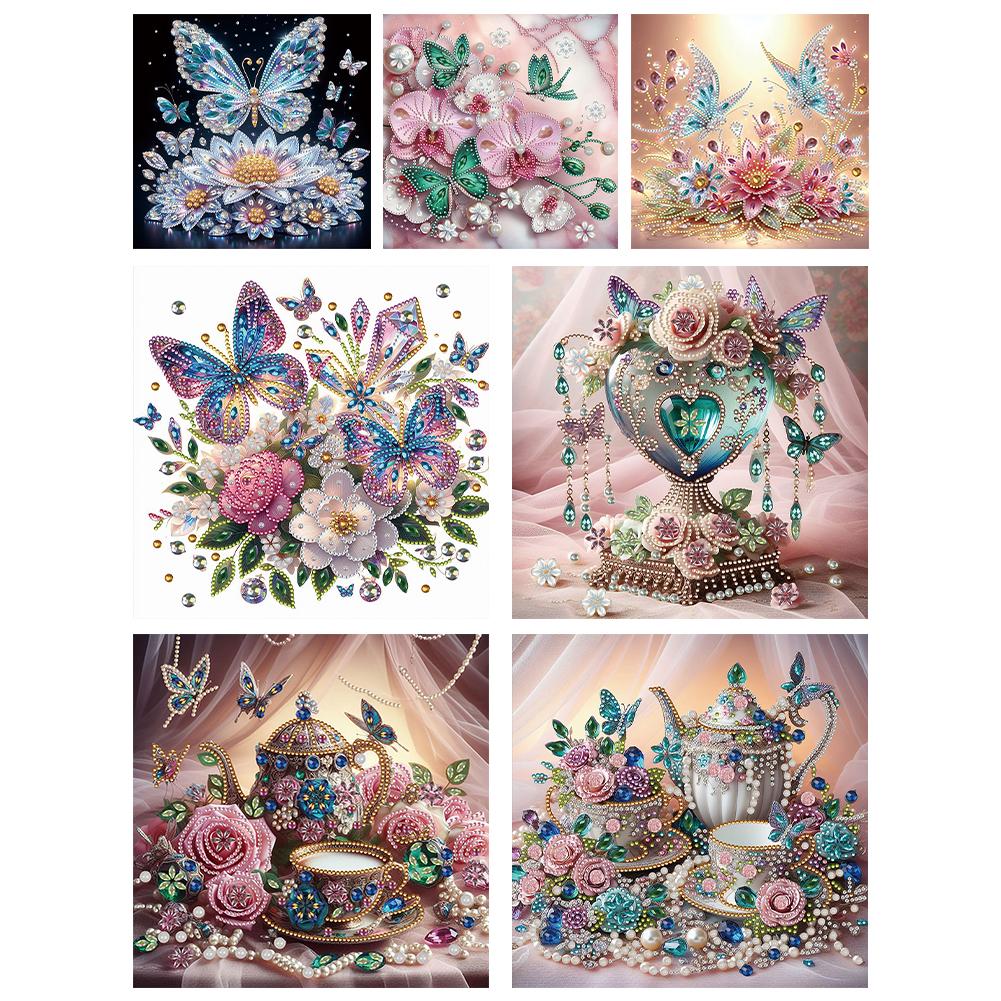 5D DIY Partial Special Shaped Drill Diamond Painting Kit Butterfly Decoration