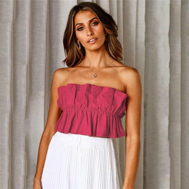 Buy Hirigin Women Sexy Strapless Cotton 