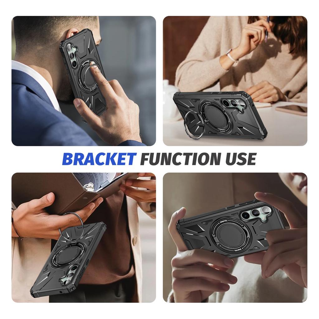 Case for Samsung Galaxy S24 S23 A14 A54 A55 A34 A15 4G 5G Stand Ring Magnetic Ring Holder Protection Stands Covers