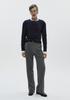 SAVAGE Wool Crewneck Jersey Long Sleeve - Navy