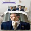 Tom Hiddleston Pattern Bedding Quilt Set Quilt Cover Pillowcase Home Decoration Birthday Gift (1 * Duvet Cover + 2 * Pillowcase, Without Core)