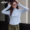 MJ STYLE Women's Half-Zip Quick-Dry Long Sleeve T-Shirt