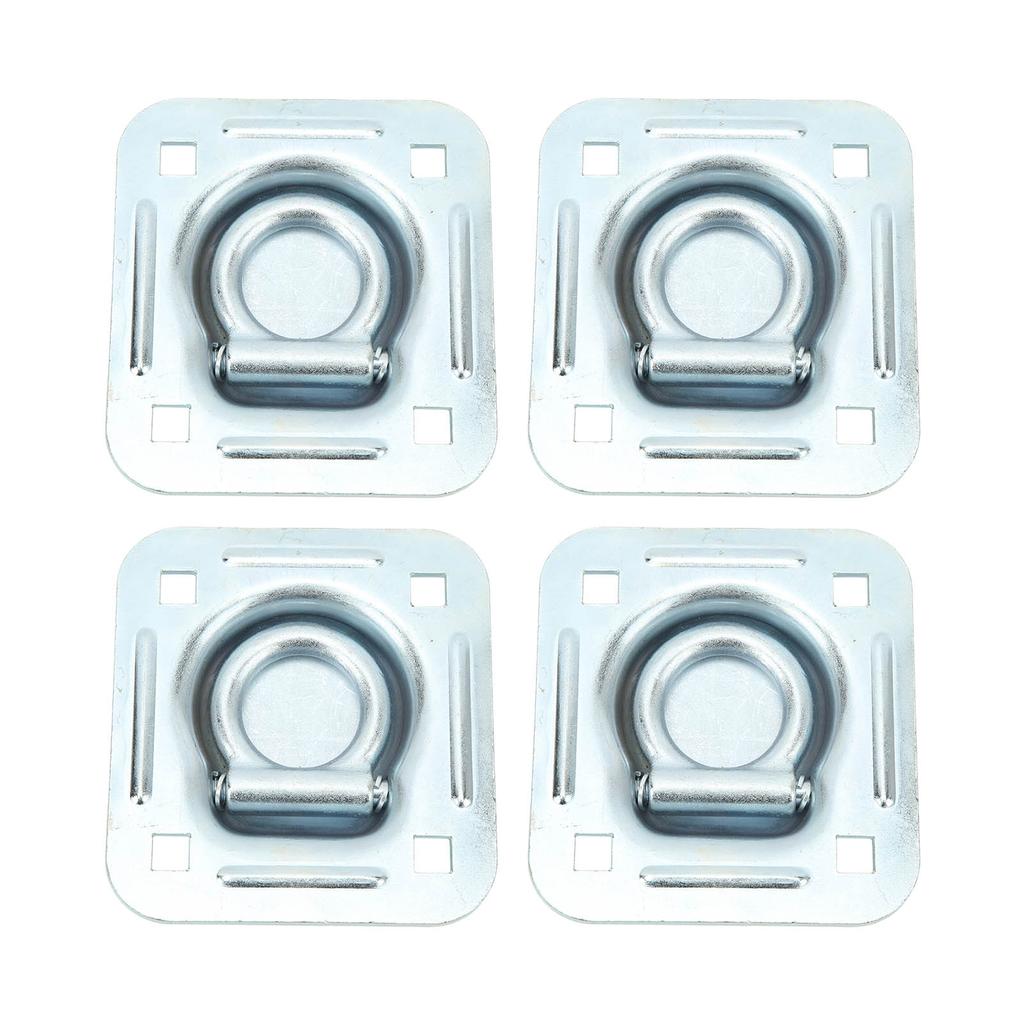 4 buc Inele D de ancorare încastrate, rezistente, 124x114mm, Ancore de ancorare marfă cu montaj încastrat pentru furgonete
