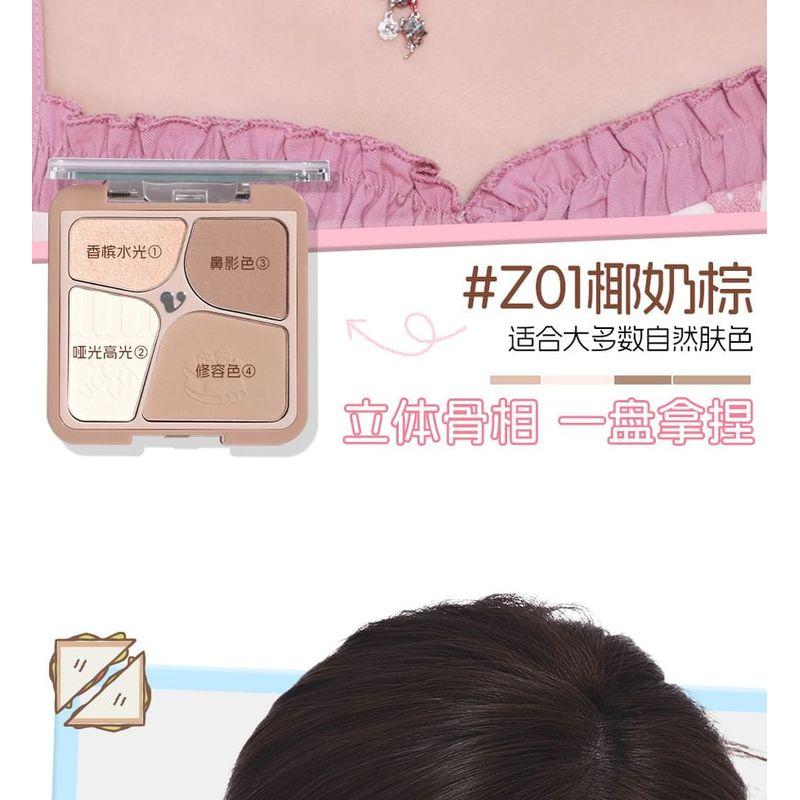 VEECCI - Freely Painted Highlighter & Shading Palette Chibi Maruko Chan Edition - 2 Types