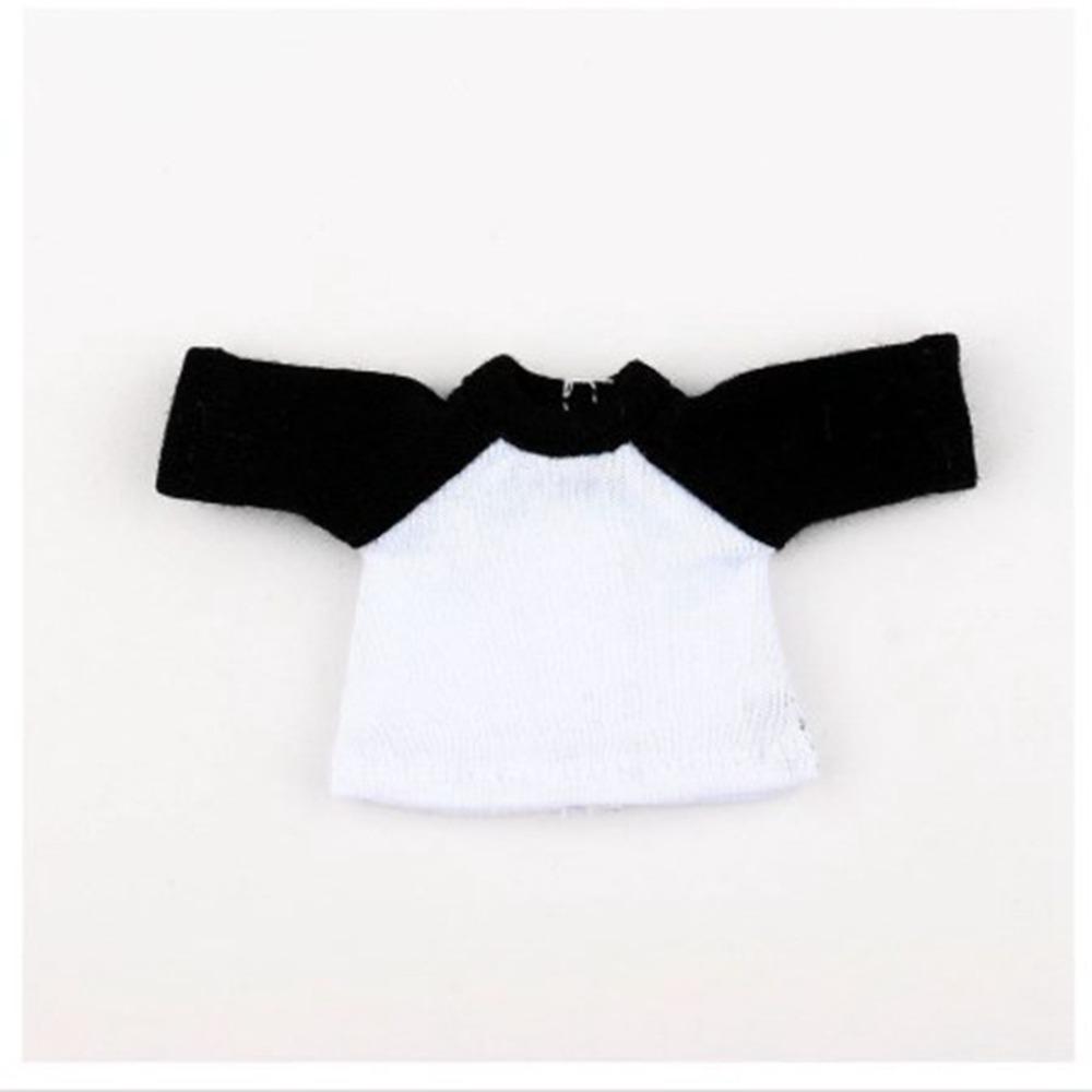 10 Styles Long Sleeved T-Shirt for 1/11 ob11 Dolls/1/12 Bjd Dolls Doll Clothes Accessories