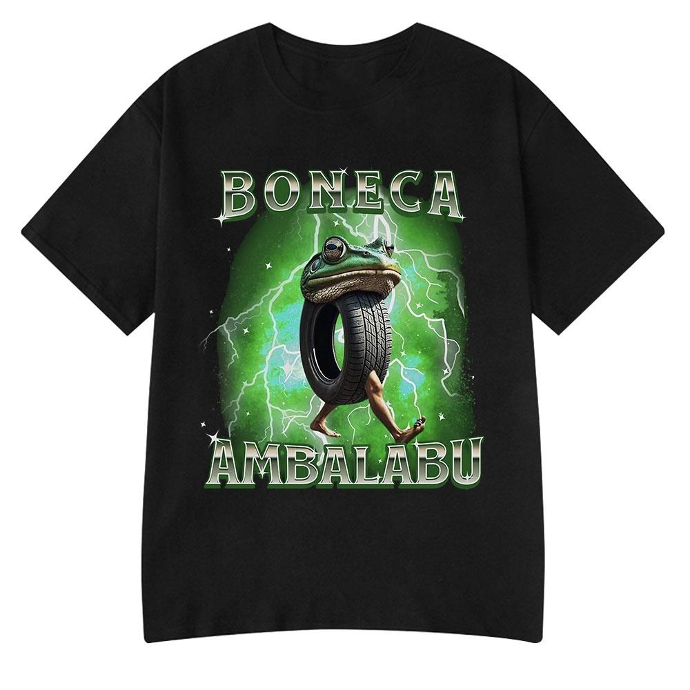 Italiensk Hjärnröta Tralalero Tralala Tung Tung Tung Sahur Bombardiro Krokodil Rolig Meme T-shirt Män Kvinnor T-shirts Y2k Toppar