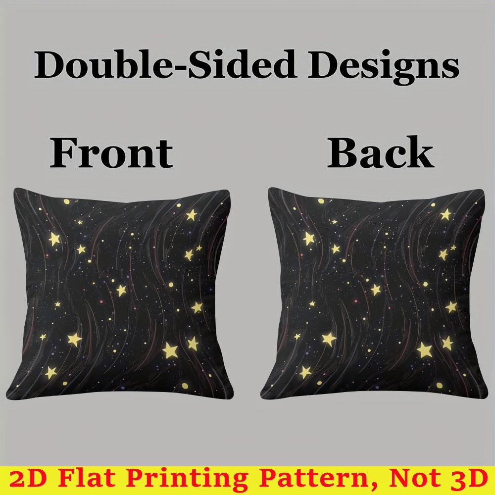 Star Stream square Jacquard Pillow Cover for Sofa Office Waist Cushion Cover Home Decorative Pillowcase
