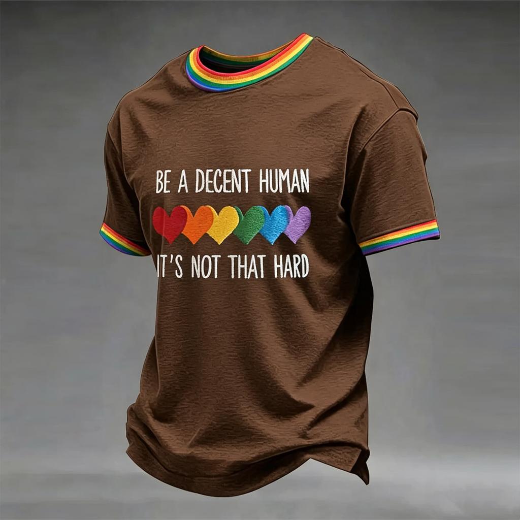 Men's Casual Round Neck Short Sleeve T-Shirt