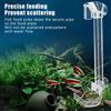 Aquarium Fish Shrimp Feeding Dish Set - Clear Feeder Tube And Dish With Cleaning Brush And Measuring Spoon For Shrimp