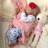 45cm Finished Reborn Baby Doll Twin A Full Vinyl Body 3D Skin Visible Veins Collectible Art Doll For Girls
