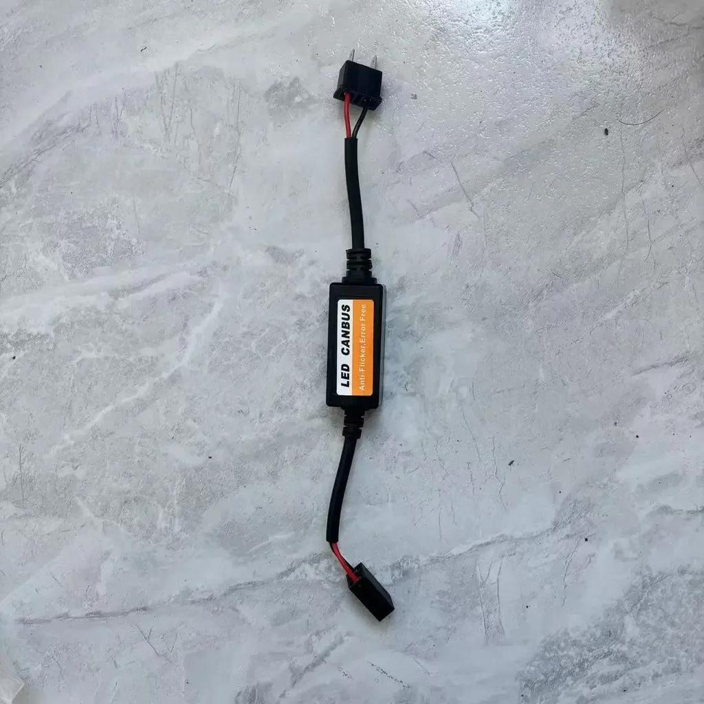 1~4PCS H1/H4/H7/H11 9006 9007Automotive LED Decoder 12V Black Anti-Flicker LED Canbus Decoder Adapter Anti-Flicker Interference