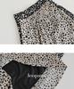 Ppaeppae Back-Banded Leopard Flare Long Skirt