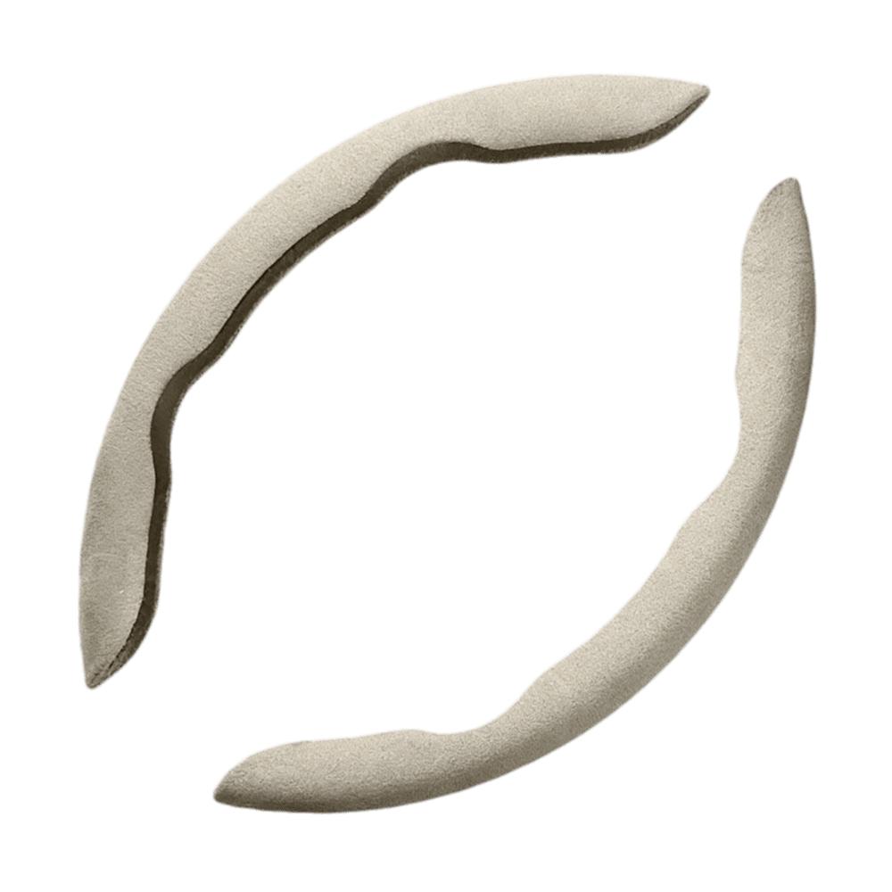 2pcs Luxury Steering Wheel Cover Breathable Material Anti-Slip Cover  All-Weather Driving