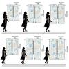 Set Of 2 Shell Conch Printed Curtains Pole Bag Christmas Decorations Home Room Curtain Made Polyester